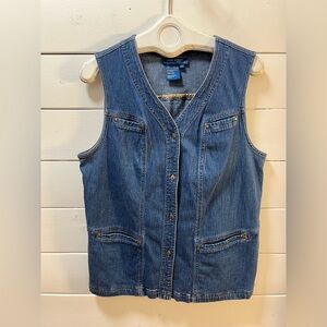 LANA SPORT Blue Denim Sleeveless Vest – Large (14)